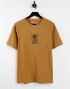Timberland - Heavy Weight Stack - Hvedebrun T-shirt med logo