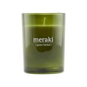 Meraki Meraki duftlys grønt glas 35 timer Green herbal