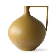 HKliving Ceramic Jar vase L 26,5 cm Mustard