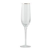 Lene Bjerre Claudine champagneglas 23,5 cl Clear/Light gold