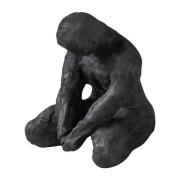 Mette Ditmer Art piece mediterende mand 15 cm Black