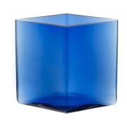 Iittala Ruutu vase 20,5 x 18 cm Ultra marineblå