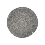 Classic Collection Merino tæppe rundt granit, 160 cm