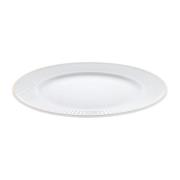 Pillivuyt Plissé tallerken med guldkant Ø22 cm Hvid