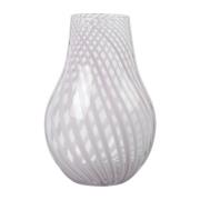 Broste Copenhagen Ada Cross Stripe vase 22,5 cm Lavender grey