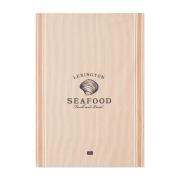 Lexington Seafood Striped & Printed viskestykke 50x70 cm Beige/Hvid
