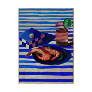 Paper Collective Shrimp & Stripes plakat 70x100 cm