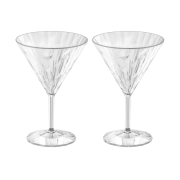 Koziol Club No. 12 martiniglas plast 25 cl 2-pak Krystalklar