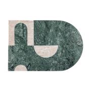 Bloomingville Abrianna skærebræt 20x30 cm Grøn/Hvid marmor