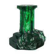 Kosta Boda Rocky Baroque lysestage 175 mm Smaragd grøn