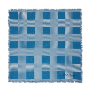 Lexington Checked Recycled Cotton picnic-tæppe 150x150 cm Blue