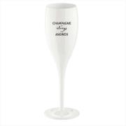 Koziol Cheers champagneglas 10 cl 6-pak Champagne Is The Answer