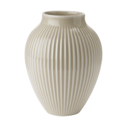 Knabstrup Keramik Knabstrup vase riflet 20 cm Ripple sand