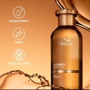 Wella Professionals Ultimate Smooth Shampoo and Mask Bundle for Dry, D...
