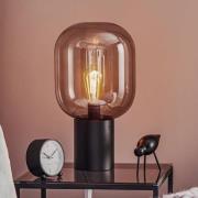Brooklyn bordlampe, røggrå glasskærm, 44 cm