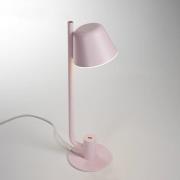 Prandina Bima T1 USB LED-bordlampe, rosa
