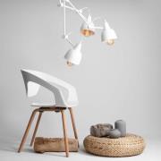 Loftlampe 814, justerbar, 3 lyskilder, hvid