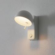 Bover Beddy A/01 LED-væglampe, drejelig, hvid