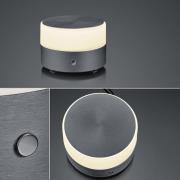 BANKAMP Button LED-bordlampe højde 11 cm, antracit
