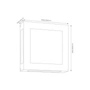 Udendørs LED-væglampe Aqua Legendo, stål