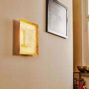 Window LED-væglampe, 32x32 cm, guld