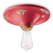 Vintage loftslampe C134 rød