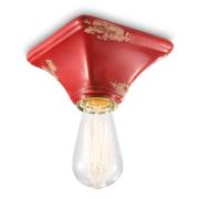 Vintage loftslampe C135 rød