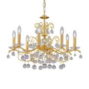 KOLARZ Carmen 2 skåle i krystal, 8 lyskilder Ø70cm