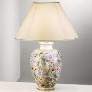 KOLARZ Giardino Panse - blomstret bordlampe, 50 cm