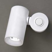 Milan Haul LED-væglampe, cylinderformet, hvid