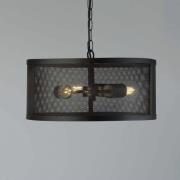 Fishnet hængelampe, metal, sort, Ø 45 cm