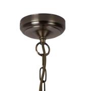 Bistro II hængelampe, 3 lysk., rund, antik messing