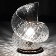 Chiocciola bordlampe med klart glas