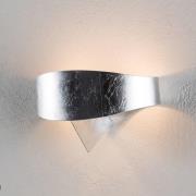Sølvfarvet designer-væglampe Scudo