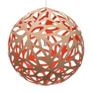 david trubridge Floral hængelampe Ø80cm bamboo-rød