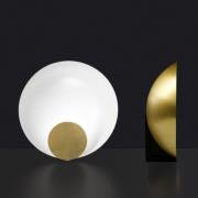 Oluce Siro LED-bordlampe dæmpbar Ø 34 cm guld