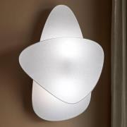 MARKET SET Væglampe Screen, 77 cm høj, hvid, papir, E27