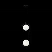 Maytoni Ring hængelampe, 2 lyskilder, sort/hvid