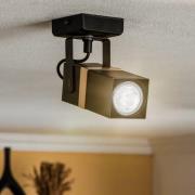 Loftspot Vidar, sort, 1 lyskilde