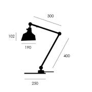 midgard modular TYP 551 bordlampe hvid 60 cm