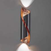 Knikerboker Hué væglampe 54 cm antracit/kobber