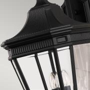 Cotswold Lane udendørs væglampe sort, højde 76,2cm