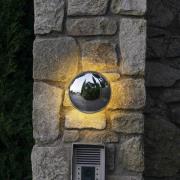 MARSET Babila udendørs LED-væglampe Ø28cm stål