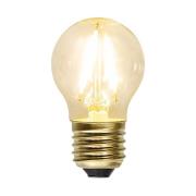 LED-pære E27 G45 filament 1,5W 2.100 K Soft Glow