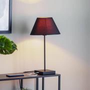 Bordlampe Table, konisk skærm sort-guld