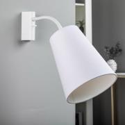 Flex Shade væglampe, bevægelig, hvid