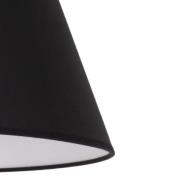 Sofia lampeskærm, højde 26 cm, sort/hvid