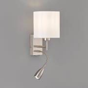 Dreamer væglampe LED-læselys nikkel/chintz, hvid
