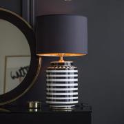 PR Home Gatsby bordlampe, Ø 30 cm, keramik/tekstil