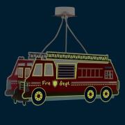 Dalber Fire Truck hængelampe, brandbil, rød